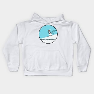 Frosty the Snowman - Skiing at Mont-Tremblant Kids Hoodie